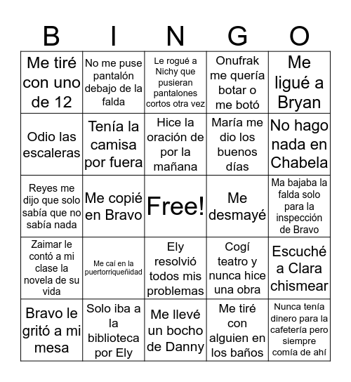 San Antonio Edition Bingo Card