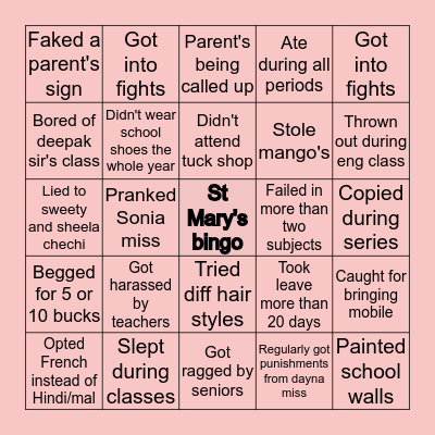 Bingo Card