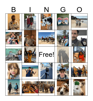 FAMILY BINGO Card