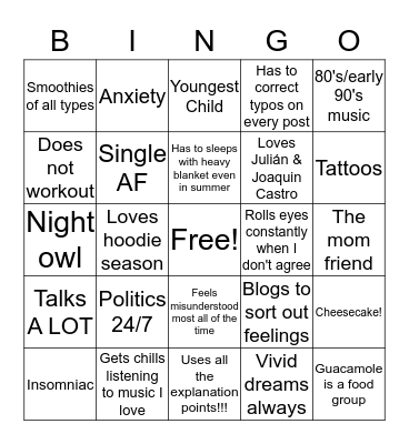 Bingo Card