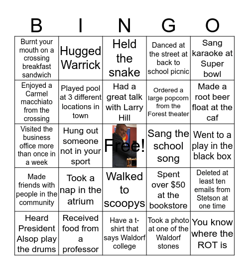 Waldorf Bingo Card