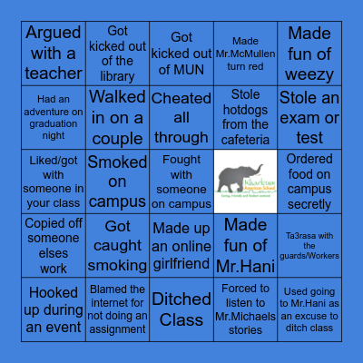 KAS Bingo Card