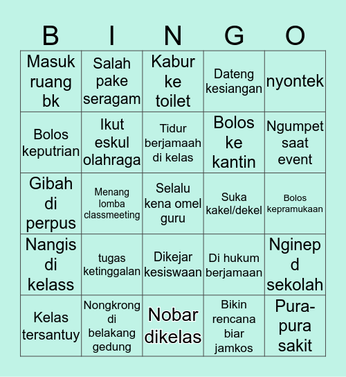 Bingo Edition Bingo Card
