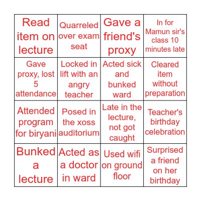 SWMC 12 Bingo Card