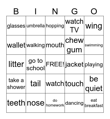 Write Now 5-10 Bingo Card