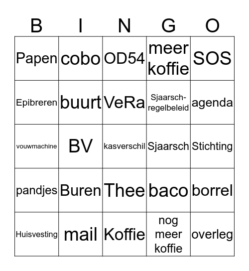 Praesidium bingo Card