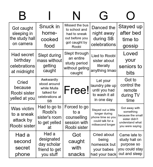 Suvidhya Bhavan Bingo Card