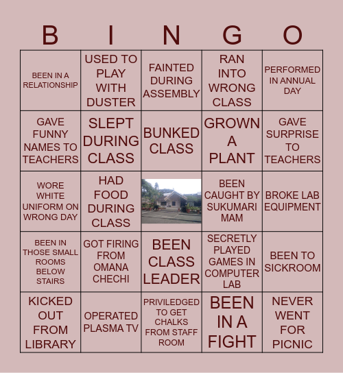 ADARSHA BINGO CHALLENGE Bingo Card