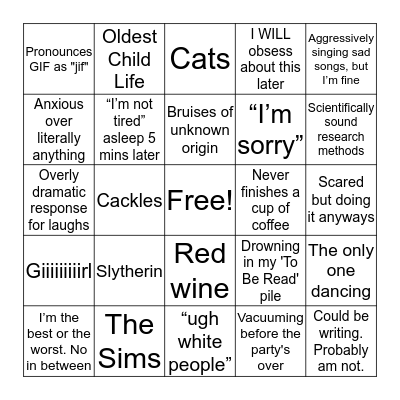 How much do you have in common with me? Bingo Card