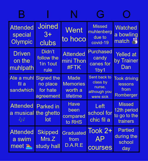 〽️Berg Bingo 🤓 Bingo Card