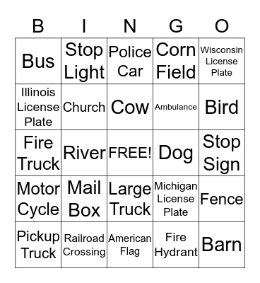 Auto Bingo Card