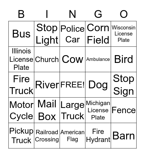 Auto Bingo Card