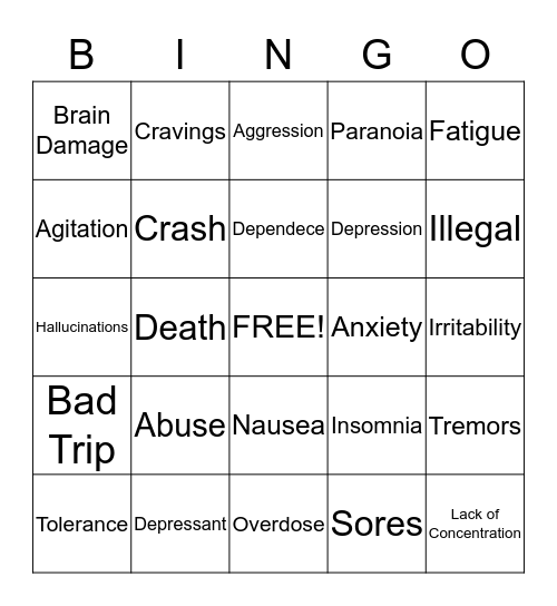 NATIVE Project Bingo Card