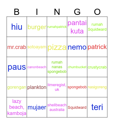 demaunaloa Bingo Card
