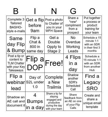 TLM BINGO Card