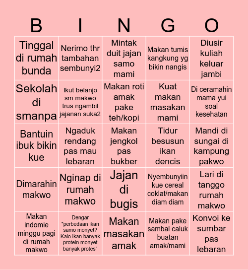 Cumak squad check! Bingo Card