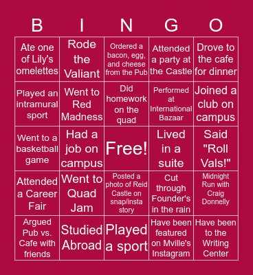 MANHATTANVILLE BINGO Card