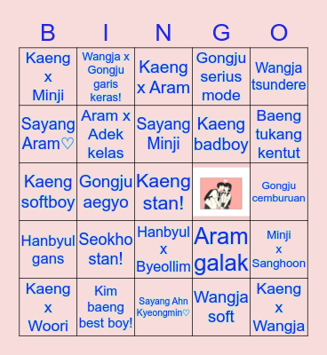 Love Revolution BINGO! Bingo Card