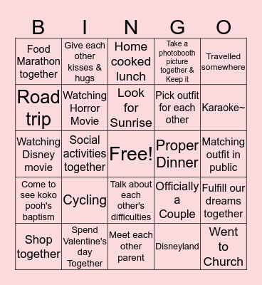 Beauty and The Beast Bingo Card