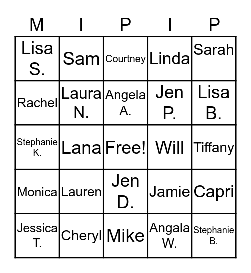 MI PIP VIRTUAL BINGO Card