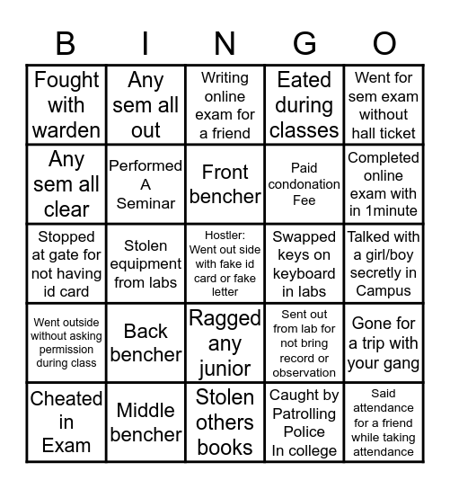 VISHNU Thopseated BINGO Card