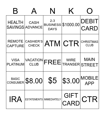 FPB BINGO Card