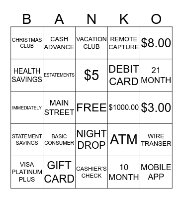 FPB Bingo Card