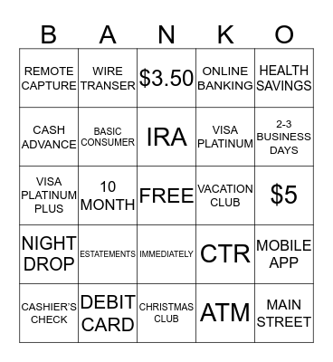 FPB BINGO Card