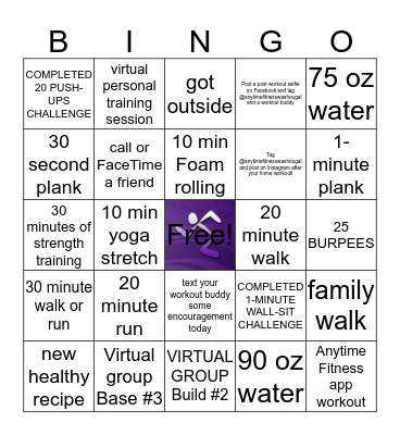 ANYTIME FITNESS WASHOUGAL Bingo Card