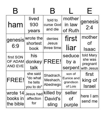 FAMILY NIGHT Bingo Card