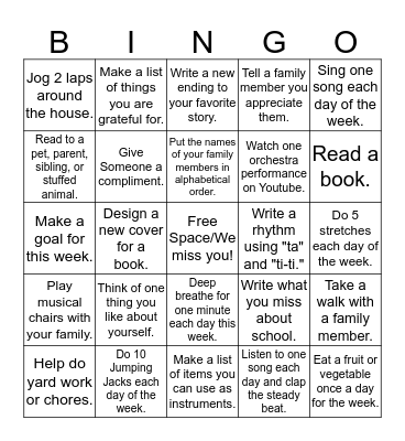 Resource Bingo: April 6-10 Bingo Card