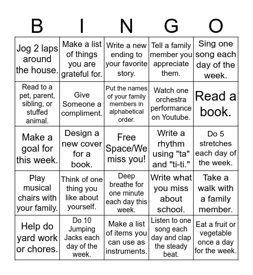 Resource Bingo: April 6-10 Bingo Card