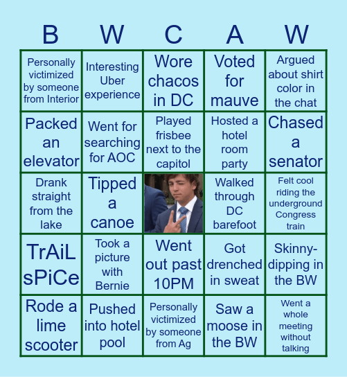 Kids for the Boundary Waters Bingo Card