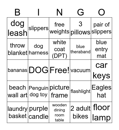 KB 4/2 home BINGO for class Bingo Card