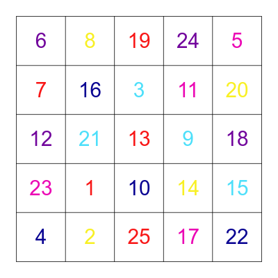 Hit the Color Street Lotto!!! Bingo Card