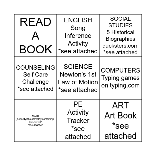 7th-grade-week-4-bingo-card