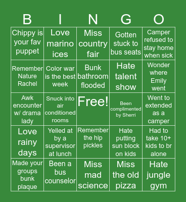 Maplewood Bingo🌳🦈🐊🌱 Bingo Card