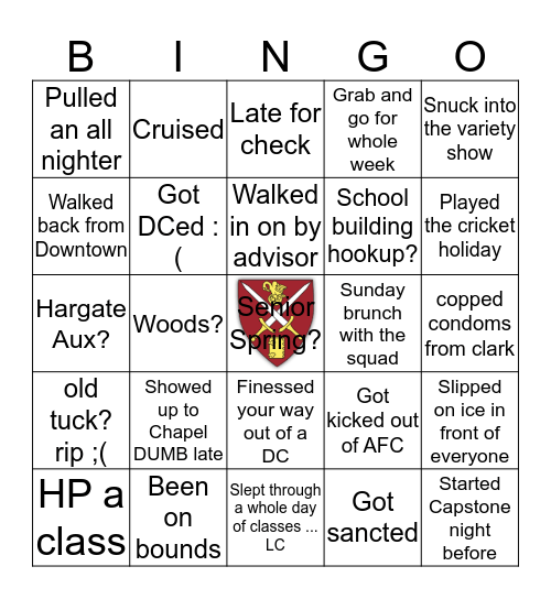 St. Paul's Bingooooo Bingo Card