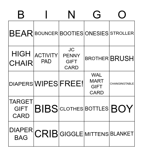 MAGONE'S SPRINKLE Bingo Card