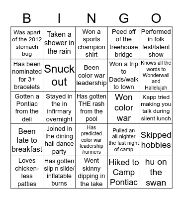 BERKSHIRE HILLS Bingo Card