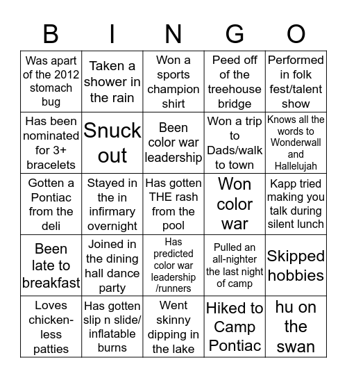 BERKSHIRE HILLS Bingo Card