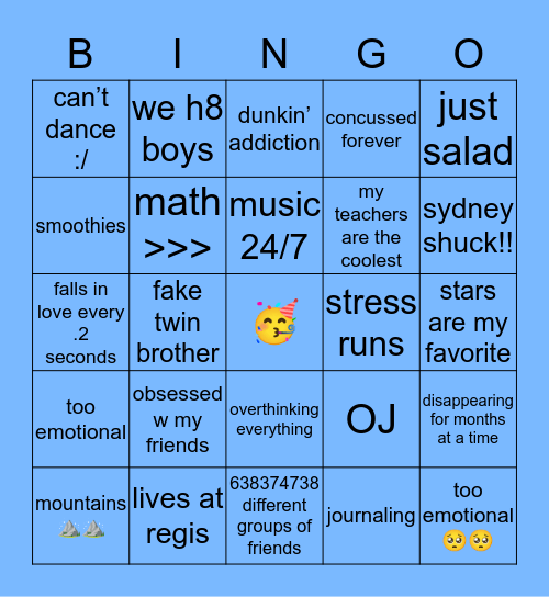Bingo Card