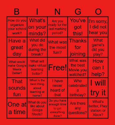 Social Studies Bingo Card