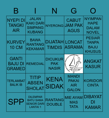 PLUSER JAMAN OLD Bingo Card
