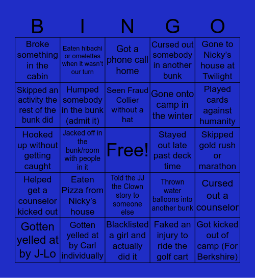 B10-2 Bingo Card