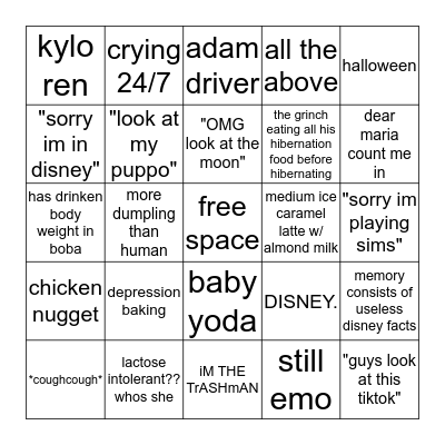 karen bingo Card