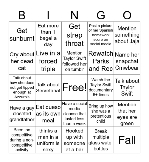 Cmwbear BINGO Card