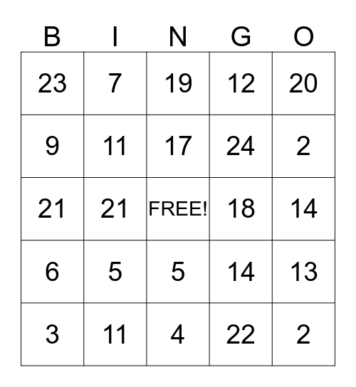 Ingrid & Enzo's Baby shower Bingo Card