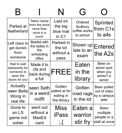 Bingo Card