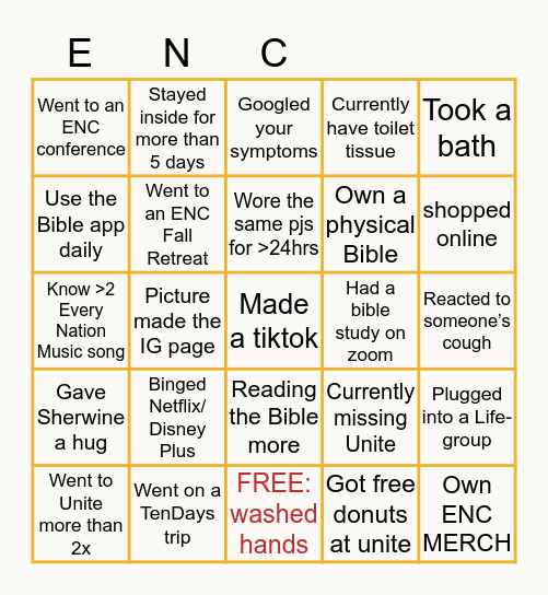 Created by @ENC_MTSU Bingo Card